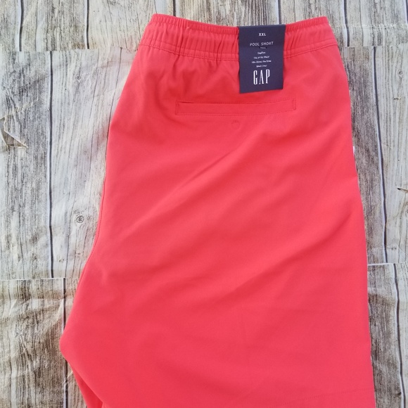 Gap Men's 9" Swim Trunks Hula Red Sz XXL Smooth, - Picture 5 of 5